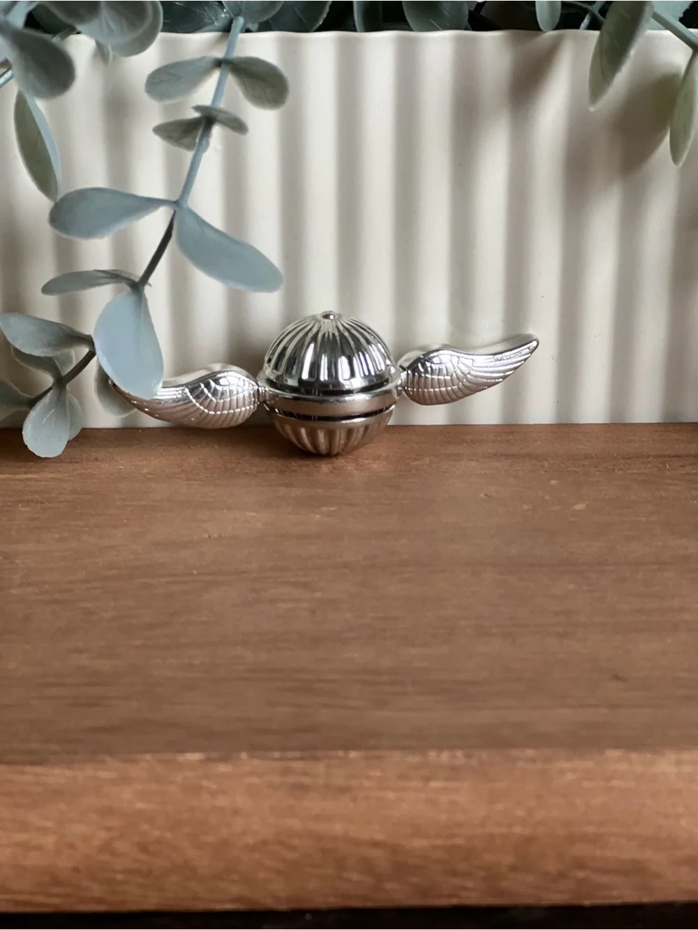 Silver Winged Fidget Spinner
